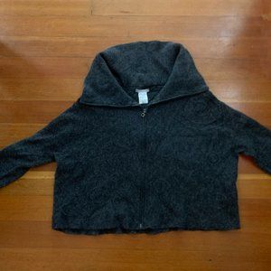 Sarah Pacini Zip Up Alpaca Marino Sweater